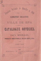 SPA Exposition Collective De La Ville De Spa 1880 - Belgique