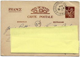 Entier  1940  Oblit  "gevrey Chambertin Cote D 'or " - 1939-45