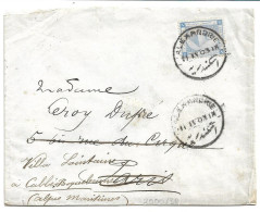 (C04) - COVER WITH 1P. STAMP ALEXANDRIE => FRANCE 1903 - ON BACK CERCLE MOHAMMED ALY MARK - 1866-1914 Khédivat D'Égypte