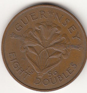 Guernsey Coin 8doubles 1956 Condition Very Fine - Guernsey