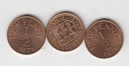 Guernsey ½p Coin Decimal 1971 - Uncirculated Condition - Guernsey