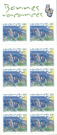 Carnet Adhésif BC42 Bonnes Vacances 2004 - Commemoratives