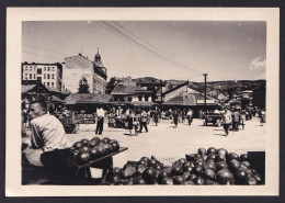 BOSNIA AND HERZEGOVINA ,   SARAJEVO  ,  MARKET    ,  OLD  POSTCARD - Bosnia And Herzegovina