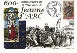4654 -600e ANNIVERSAIRE NAISSANCE JEANNE D'ARC, 1er Jour, 11-05-2012 ORLEANS (LOIRET) - 2010-2019