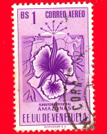 VENEZUELA - Usato - 1953 - Stemma Dello Stato Di Amazonas - Arms - Bs 1 - P. Aerea - Venezuela