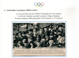 VIIIe Olympiades PARIS 1924 - La Tribune Officielle Du Stade De Colombes (carte Vierge) - Jeux Olympiques