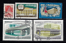RUSSIA  1980  SCOTT 4887-4889,4892,4894 - Used Stamps