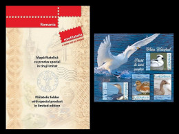 Romania 2024 Mih. 8288B/91B (Bl.978B) Fauna. Birds. Winter Waterfowl (imperf) MNH ** - Nuevos