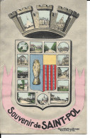 62 - Saint-Pol - Carte Multivues "Souvenir De St Pol" - Saint Pol Sur Ternoise