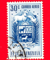 VENEZUELA - Usato - 1953 - Stemma Dello Stato Di Apure - Arms - 30 P. Aerea - Venezuela