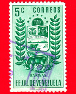 VENEZUELA - Usato - 1953 - Stemma Dello Stato Di Barinas - Arms - 5 - Venezuela