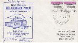 Ross Dependency 1979 Huts Restoration Project 3 Signatures Ca Scott Base 5 JAN 1979 (SO217) - Storia Postale