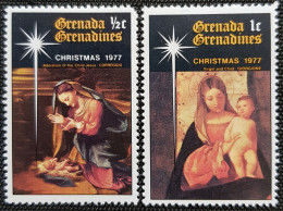 Grenadines 1977 Christmas   Stampworld N° 233 Et 234 - St.Vincent Y Las Granadinas