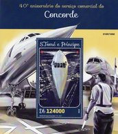 S.Tomé E Principe  -  40e Anniversaire De CONCORDE -  1v Sheet Neuf/Mint/MNH - Concorde