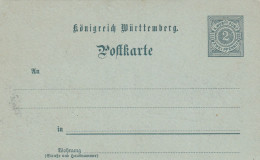 Allemagne Wurtemberg Entier Postal Illustré 1902 - Postwaardestukken