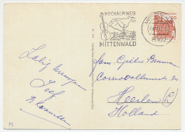 Card / Postmark Germany 1967 Violin - Mittenwald - Musique