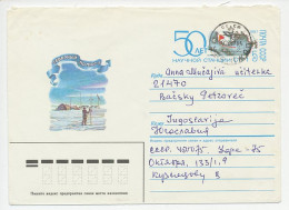 Postal Stationery Soviet Union 1987 Scientific Station - Expéditions Arctiques