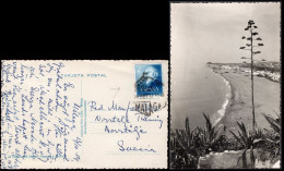 Málaga - Edi O TP 1119 - Postal "Torremolinos - Playas De La Carihuela" Mat "Correo Aéreo 13/10/54 - Málaga" A Suecia - Storia Postale