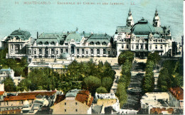 CPA -  MONTE-CARLO - ENSEMBLE DU CASINO ET DES JARDINS - Monte-Carlo