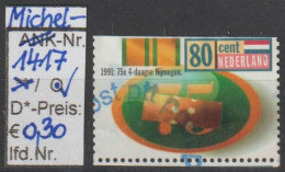 1991 - NIEDERLANDE - SM "75 Jahre Internat. Viertagemarsch" 80 C Mehrf. - O  Gestempelt - S.Scan (1417o Nl) - Gebruikt