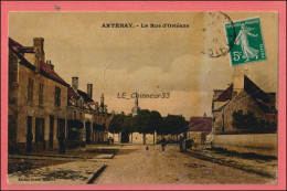 45 - ARTENAY -- La Rue D'Orleans---- Toilee - Colorisée - Artenay