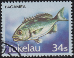 1984 Tokelau ° Mi:TK 106, Sn:TK 109, Yt:TK 113, Sg:TK 113, Fagamea - Two-spot Red Snapper (Lutjanus Bohar), Fisch - Tokelau