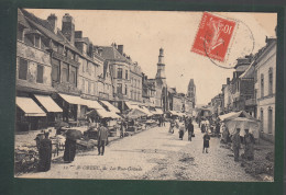 CP - 14 - Orbec - Rue Grande - Jour De Marché - Orbec