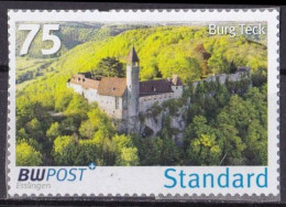 BRD Privatpost BW Post (75) Burg Teck O/used (A4-31) - Private & Local Mails