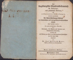 Das Augsburgische Glaubensbekenntnis 1830 Mener Confessio Augustana 84SP - Livres Anciens