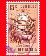 VENEZUELA - Usato - 1953 - Stemma Dello Stato Di Cojedes - Arms - 15 - Venezuela