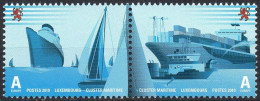 LUXEMBOURG 2010 - 2v Se Tenant - Maritime Cluster - Ship - Ships - Boat - Boot - Barco - Segelschiff - Schiffe - Boats - Maritiem