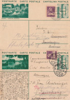 Suisse 2 Entiers Postaux Illustrés Différents 1932 - Entiers Postaux
