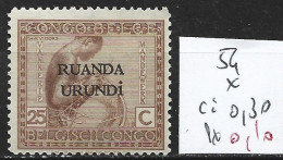 RUANDA-URUNDI 54 * Côte 0.30 € - Ungebraucht