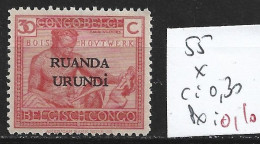 RUANDA-URUNDI 55 * Côte 0.30 € - Neufs