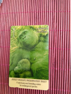 Jersey Wildlife 1 Card Preservation  Mint ,Neuve Gorillas  4JERB Rare - Jersey E Guernsey