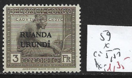 RUANDA-URUNDI 59 * Côte 5.50 € - Unused Stamps
