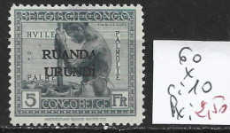 RUANDA-URUNDI 60 * Côte 10 € - Ungebraucht