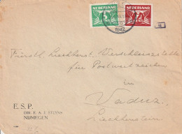 Pays Bas Lettre Censurée Pour Le Liechtenstein 1942 - Cartas & Documentos