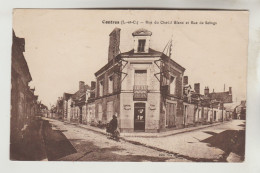 CPSM CONTRES (Loir Et Cher) - Rue Du Cheval Blanc Et Rue De Soings - Contres