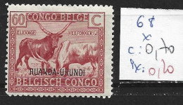 RUANDA-URUNDI 68 * Côte 0.70 € - Unused Stamps
