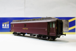 REE - AMBULANT POSTALE OCEM 16m PAZ Postes PTT SNCF ép. IIIB Réf. VB-248 Neuf NBO HO 1/87 - Coches De Viaje