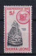 Sierra Leone: 1961   Independence    SG233     5/-      MNH - Sierra Leone (1961-...)