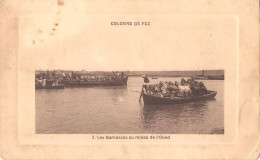 1912  Maroc   Colonne De Fez   " Barcasses Au Milieu De L'Oued  " - 1914-18