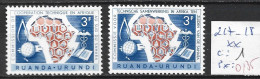 RUANDA-URUNDI 217-18 ** Côte 1 € - Unused Stamps