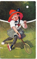 "Deuce", (dure La Partie De Tennis), Ed. Langsdorff & Co London, Série 695, Cpa - Tennis