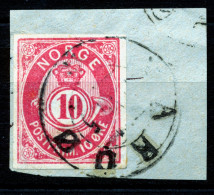 **  POSTHORN NK 43 UTAGGET. GODE MARGER & MED STEMPEL VADSØ 1895 ** MICHEL No 45 U  RARE STAMP ** - Oblitérés