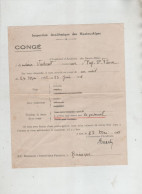 Inspection Académique Hautes Alpes Congé Vasserot Instituteur Puy Saint Pierre 1935 - Ohne Zuordnung
