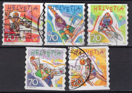 T2598 - SUISSE SWITZERLAND Yv N°1586/90 - Used Stamps