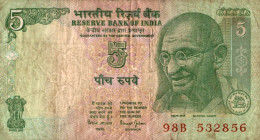 BILLET 5 FIVE RUPEES INDE - Inde