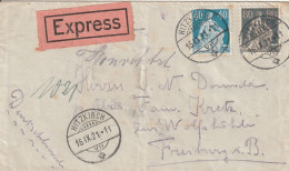 Suisse Lettre Par Exprès Hitzkirch 1921 - Marcophilie